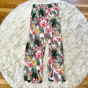 Anna Cai  |  Floral Flowy Summer Pants  |  size medium
